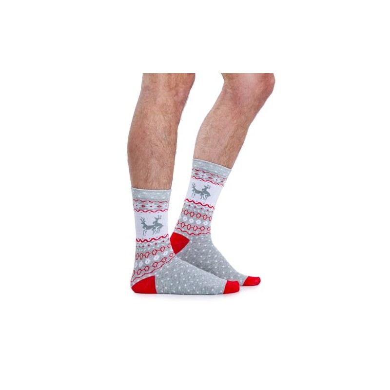 Tipsy Elves Men's Humping Reindeer Socks - Festive Christmas Socks