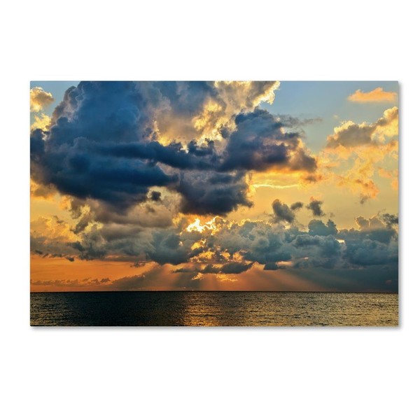 July Sunset by Jason Shaffer, 22x32-Inch Canvas Wall Art