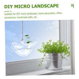 ORFOFE Glass Hanging Vase Hanging Plant Globe Plant Pot Plant Propagation Stations Geometric Vase Glass Air Plant Pot Houseplants Live Indoor Terrarium Holder Wall