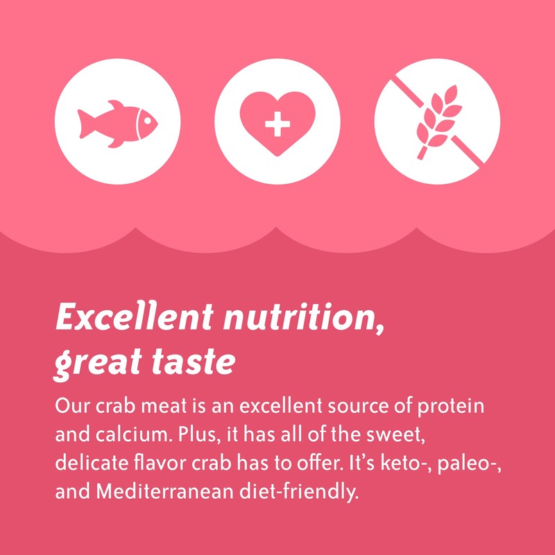 Chicken of the Sea White Crab Meat, 6 Ounce Cans