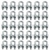HAMILO Wire Clips, Fasteners, Rope, Construction, Construction, Stainless Steel, 30-piece