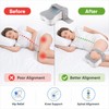 14-Inch Knee Pillow for Side Sleepers – Large Memory Foam
