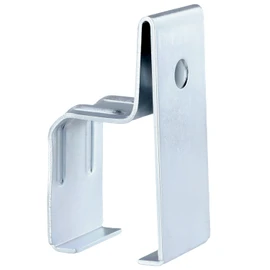 QWORK Heavy Duty Box Rail Hanger Bracket for Barn Doors - 4 Pack Galvanized Steel Hardware, Compatible with 1 3/4" W x 2 3/8" H Strut