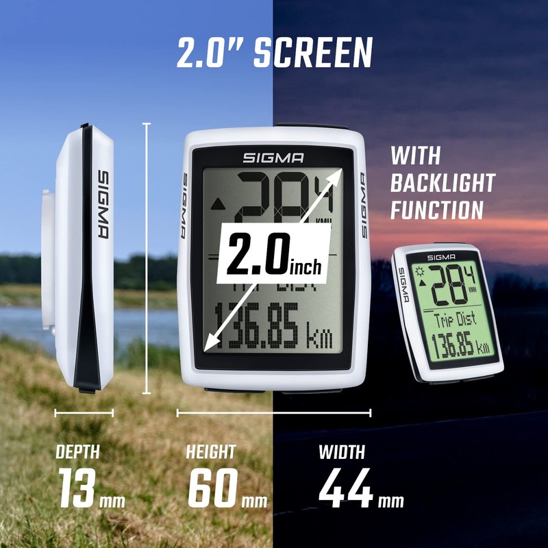 SIGMA Bike Computer BC 12.0 WR Wired - Bike Speedometer