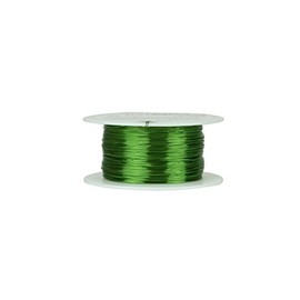 TEMCo 26 AWG Copper Magnet Wire - 8 oz 629 ft 155°C Magnetic Coil Green