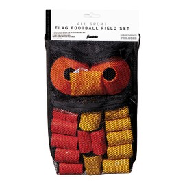 Franklin Sports Flag Football Set - 14 Player Flag Football Belts for Adult + Youth - Equipment Cones + Field Marker Included - 7 v 7 Set