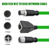 GXMRHWY M12 - Cable Ethernet industrial de PVC de 4