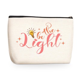 Mental Health Positive Affirmations Inspirational Religious Gifts Makeup Bag Cosmetic Travel Bag Christian Gifts for Women Counselor Therapist Psychologist Skincare Bag for Birthday Nurse Mothers Day