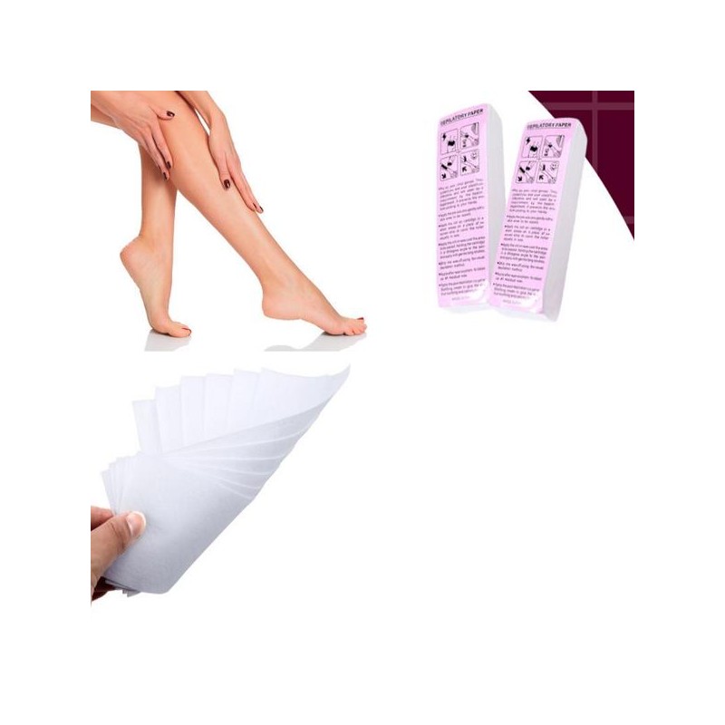 왁싱 왁스 스트립 페이퍼 셀프제모 부직포 100P Waxing Wax Strip