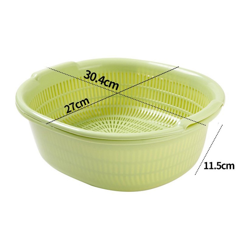 Kitchen Colander Bowl Plastic Large Capacity Multifunctional Portable Fruit Vegetable
