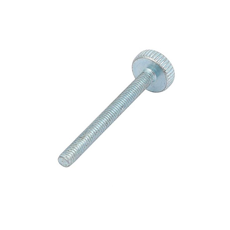 sourcing map M4 x 40 mm Thread Zinc Plate Knurled