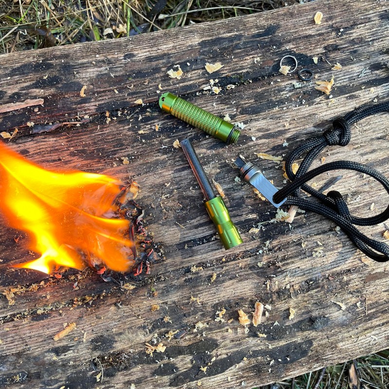 Forest Fundamentals Ferro Rod Fire Steel & Striker | Aluminium