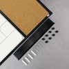 JILoffice Magnetic Calendar Whiteboard & Bulletin Corkboard Combination, Combo Board