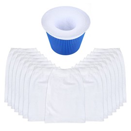 KOMUNJ Pack of 20 Pool Skimmer Socks Filter Net Pool Skimmer Basket Filter, Durable Elastic Nylon Fabric Pool Skimming Socks, Suitable for Pool Cleaning Filters of Leaf Remnants