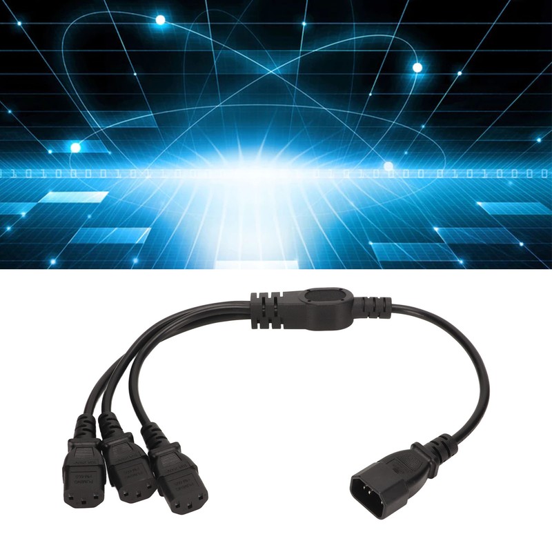 IEC 320 C14 to 3 X C13 Power Cable Universal