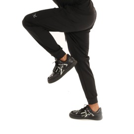 SCREENSHOT-P4040 Mens Premium Athletic Comfort Pants - Maximum Fitness Fashion Urban Lifestyle Activewear Bottoms-Black-2XLarge