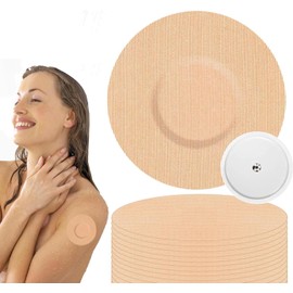 Freestyle Libre 2/3 Plasters Made of Brown Stretch Fabric, Breathable, Hypoallergenic, Waterproof, Freestyle Libre, Protects Sensors for 7-14 Days, Pack of 20