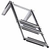 Amarine Made 3 Steps Folding Boat Ladder Telescoping Swim Boat