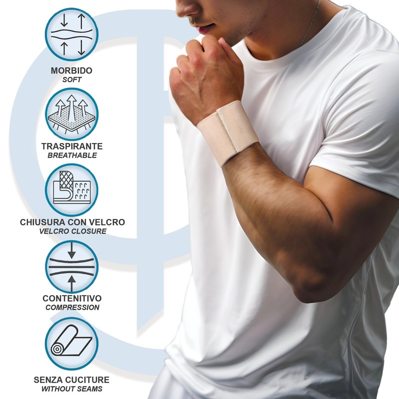 Beman® - Wrist Support Band - Orthopaedic Elastic Wrist Without