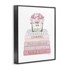 Stupell Industries Pink Rose Bouquet Fashion Style Bookstack, Designed by