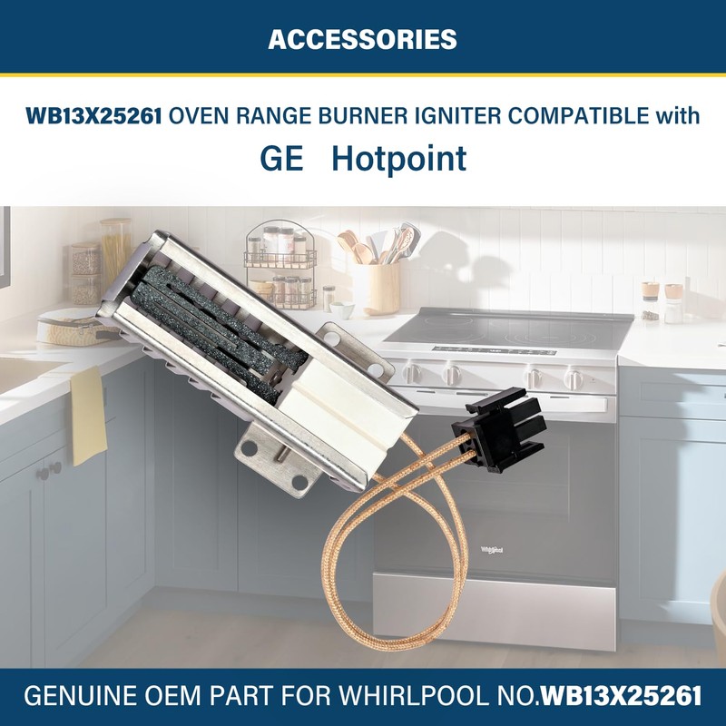WB13X25261 Range Oven Ignitor Replace WB13K10020 4338051