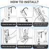Saillong 2 Set Universal Toilet Tank Replacement Kit, Include Toilet