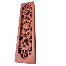 Handcrafted Dragon Design Rosewood Chopsticks Box, Traditional Oriental Carved Storage Case