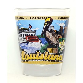 Louisiana State Wraparound Shot Glass