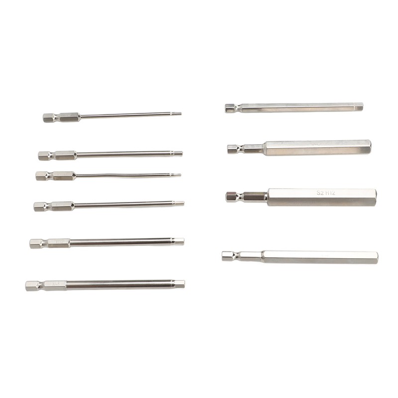 Hex Wrench Drill Bit 1/4in Shank Metric Sizes 1.5mm to