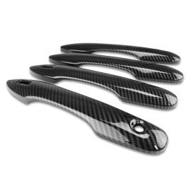 CBK Carbon Fiber Look Door Handle Cover Trim For 2018–2020 Camry w/ Smart Key