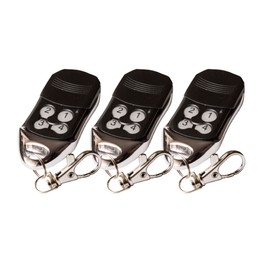 3 x SEIP SKR433 / SKR433-1 / SKR433-3 / SKRJ433 compatible hand transmitters, replacement remote controls 433.92 MHz rolling code. 3 pieces