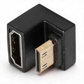 Bewinner Adaptador Mini HDMI a HDMI en Forma de U de 8K, 180 Grados Macho a Hembra 8K 60Hz 48Gbps Transmisión Mini HDMI a HDMI Convertidor para PC TV
