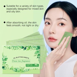 Blotting Papers for Face - 100X Face Blotting Sheets for Oily Skin | Portable Gentle Makeup-Friendly Pads, Shine Control Papers for Summer Skin Care