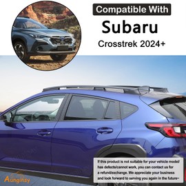 Aunginsy Window Center Pillar Post Trim Cover Compatible with Subaru Crosstrek 2024 Car Outer Side Door Window B+C Pillar Honeycomb Panel Molding Decorative Cover Protection Exterior Accessories