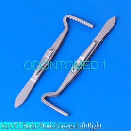 ODM Set Of 2 Berke Ptosis Forceps Left/Right 4" ENT Ophthalmic Instruments