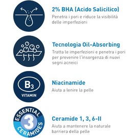 CeraVe Gel Limpiador Control Imperfecciones Para Piel Acnéica 236 ml Con niacinamida y 3 ceramidas esenciales. Ideal para piel grasa con tendencia al acné, uso diario mañana y noche.
