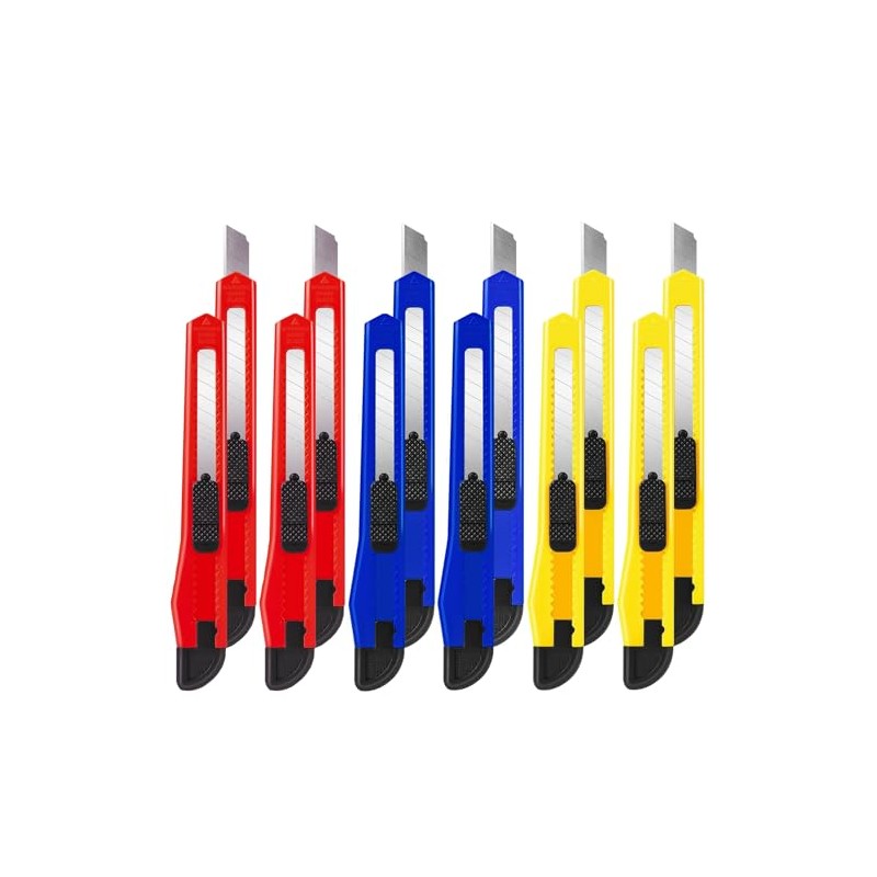 Utility Knife Retractacble Box Cuttera, Safety Lock Design, Extended Use