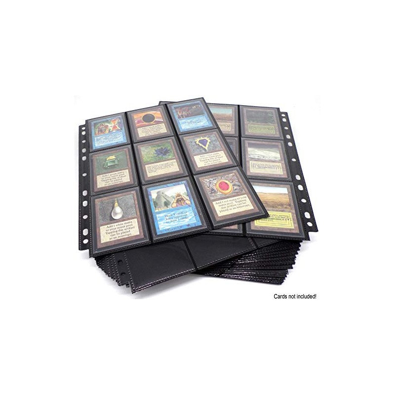 docsmagic.de 50 18-Pocket Pages Black - Sideloading - 11 Holes