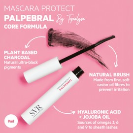SVR PALPEBRAL Mascara Protect for Sensitive Eyes with Natural Pigments, Hyaluronic Acid, Jojoba Oil, Lengthening and Strengthening Formula, Black, 9ml