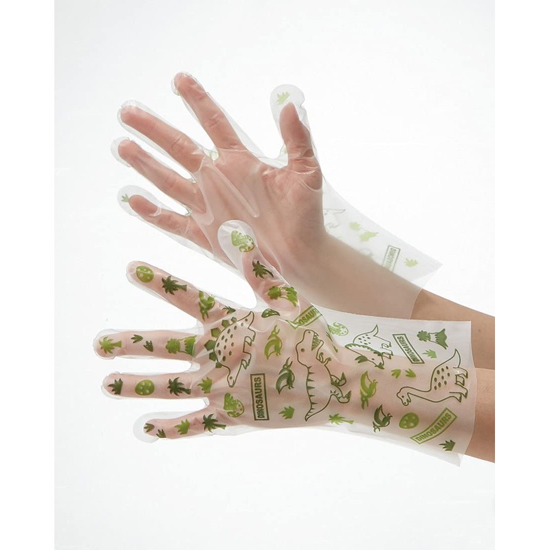 Skater GRPE1-A Children's Disposable Gloves, Pack of 20, Dinosaurus