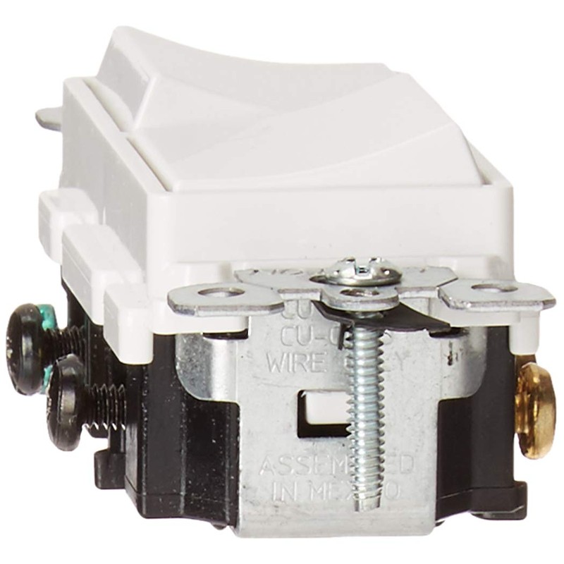 Leviton 5640-W 20 Amp, 120/277 Volt, Decora 3-Way / 3-Way