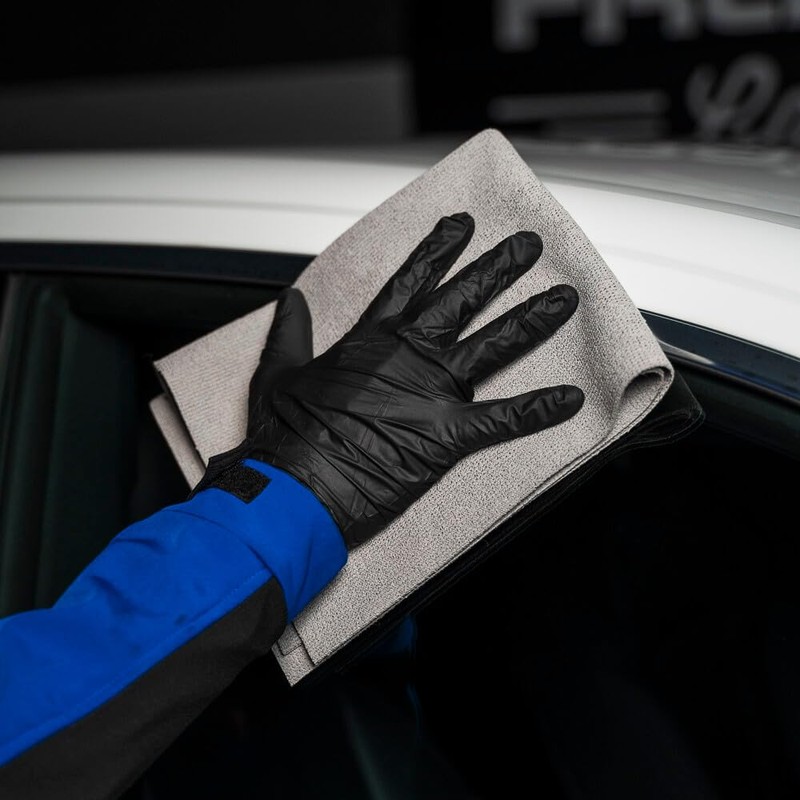 FRA-BER Micron HD Microfibre Cloth Grey for Cleaning Car and