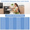 W10130695 W10275768 Dishwasher Door Latch Handle Black Compatible with Whirlpool