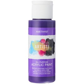 Artiste Acrylic Paint 59ml 2Oz Amethyst, Quick-Drying Professional Art, Craft and Hobby Artists Paint, Vibrant Colour, Water-Based Paints Cover All Surfaces with Ease, Ideal for Travel Artists