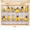 DingGreat 12 Pcs Carbide Tipped Router Bit Set, 8mm Shank