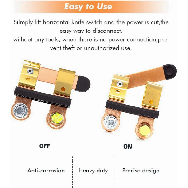 Side Post Battery Disconnect Switch 12V / 24V 250/750 Amps