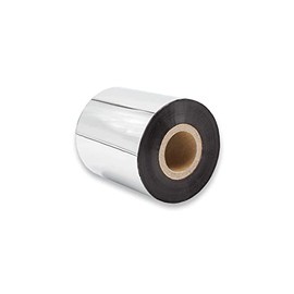 vhbw Thermotransfer-Band kompatibel mit Valentin Genio 216, 144, 104 Drucker Etikettendrucker, Wischfest, 70 mm x 300 m, Wachs-Plus Schwarz