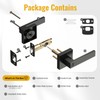 HOSOM 6 Pack Privacy Door Handles Black Door Handle Interior