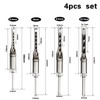 BIGP 4 Pieces Square Hole Drill Bit Square Mortising Drill
