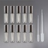 Popo Lounge Lip Gloss Container Tint Subdivision Empty Bottle Cosmetic Subdivision Sample Container 1.2ml, 10 Pieces, Silver 1.2ml / 포포라운지 립글로즈 용기 틴트 소분 공병 화장품 소분 샘플통 1.2ml, 10개, 실버 1.2ml